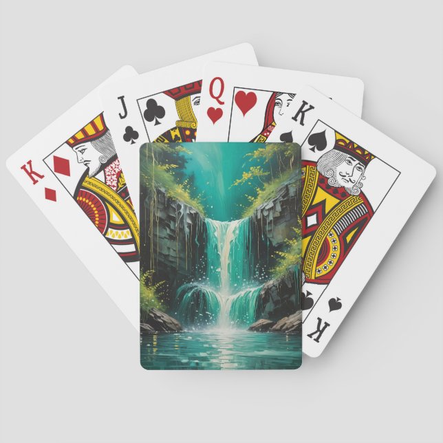 Kaskade der Ruhe Spielkarten (Rückseite)