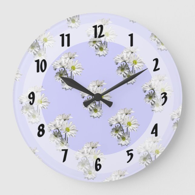 Kaskade der weißen Milchsorten Große Wanduhr (Vorderseite)