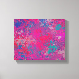 Kaskade des farbabstrakten Designmusters Leinwanddruck