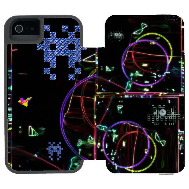 Kaskade elektronischer Spiele Incipio iPhone Geldbeutel-Hülle (Folio Geöffnet)