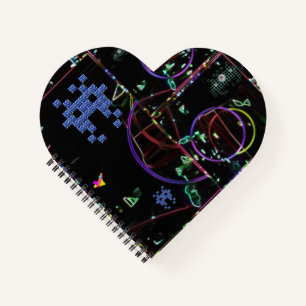 Kaskade elektronischer Spiele Notizbuch