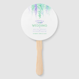 Kaskade-Programm-Fans für Hochzeiten lila grüner B Fächer