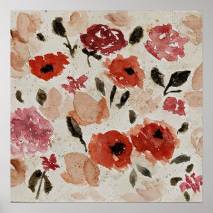 Kaskade von Blume Poster