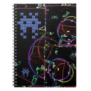 Kaskade von elektronischen Spielen Notizblock