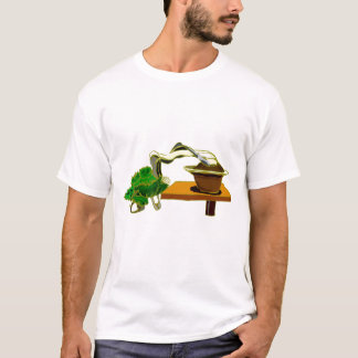 Kaskaden-Bonsais-links grafischer Seitenentwurf T-Shirt