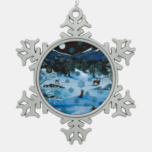 Kaskaden-Schneeflocke-Verzierung Schneeflocken Zinn-Ornament