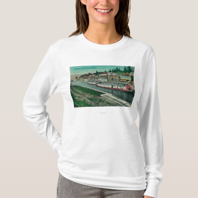 Kaskaden-Verschlüsse auf dem Columbia River T-Shirt (Vorderseite)