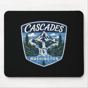 Kaskaden Washington Berg Wasserfall Natur Mousepad
