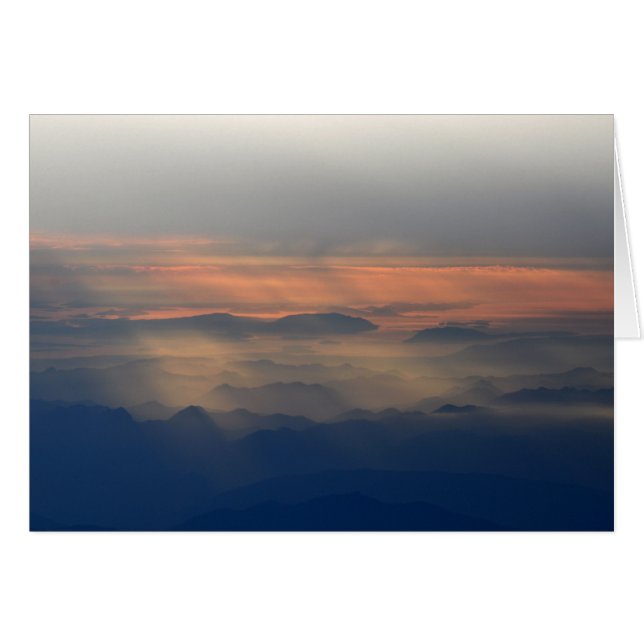 Kaskadengebirge bei Sonnenuntergang (Vorderseite (Horizontal))