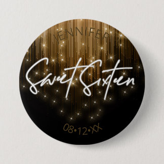 Kaskadierbeleuchtung Sweet 16 Gold ID790 Button