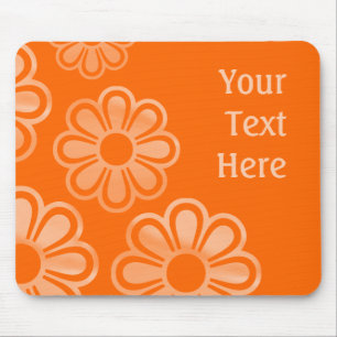 Kaskadierende Blume - Orange Mousepad