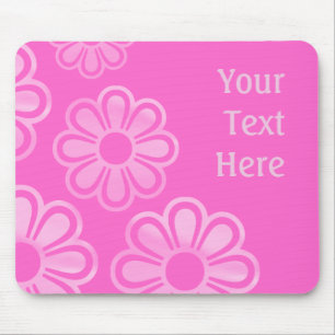 Kaskadierende Blume - Rosa Mousepad