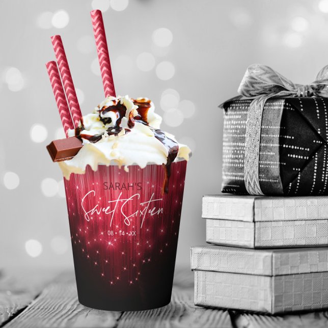 Kaskadierende Lichter süß 16 rot ID790 Pappbecher (Von Creator hochgeladen)