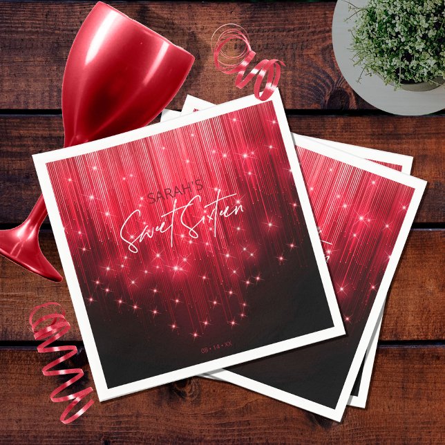 Kaskadierende Lichter süß 16 rot ID790 Serviette (Von Creator hochgeladen)