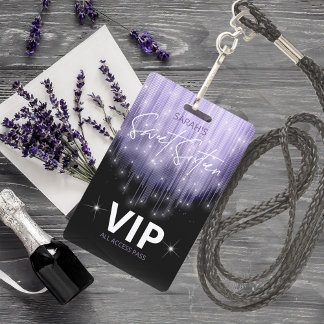 Kaskadierende Lichter Sweet 16 Violet ID790 Ausweis