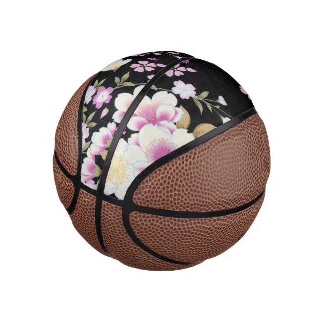 Kaskadierende rosa Blume Mini Basketball (angewinkelt)
