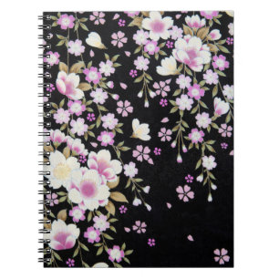 Kaskadierende rosa Blume Notizblock