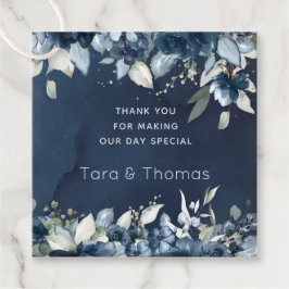 Kaskadierende Rose Gastgeschenk Hochzeit Geschenkanhänger