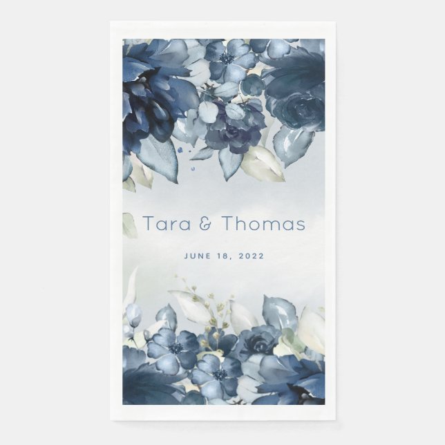 Kaskadierende Rose Hochzeit 20,80 m Long Dinner Na Serviette (Vorderseite)