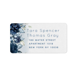 Kaskadierende Rose Hochzeitstich RSVP Rückgabeumsc Adressaufkleber