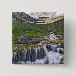 Kaskadierender Bach, Glacier-Nationalpark, Button