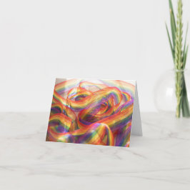 Kaskadierendes transparentes Regenbogenband. Karte