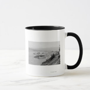 Kaskadierte Schlösser auf der Columbia River-Fotog Tasse