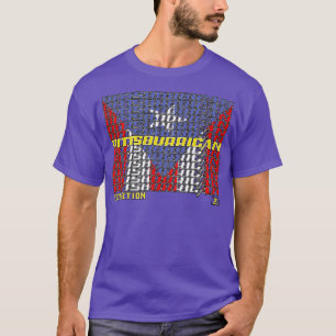 Kaskadierter Text der Pittsburrican-Sammlung 3 T-Shirt