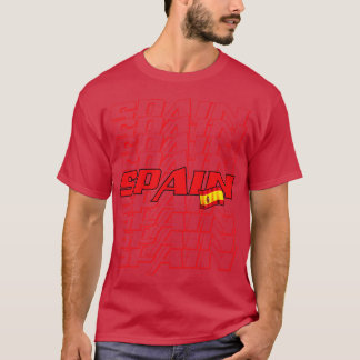 Kaskadierter Text in Spanien 1 T-Shirt