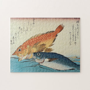 Kasogo & Himedai - Japanischer Fisch aus Hiroshige Puzzle