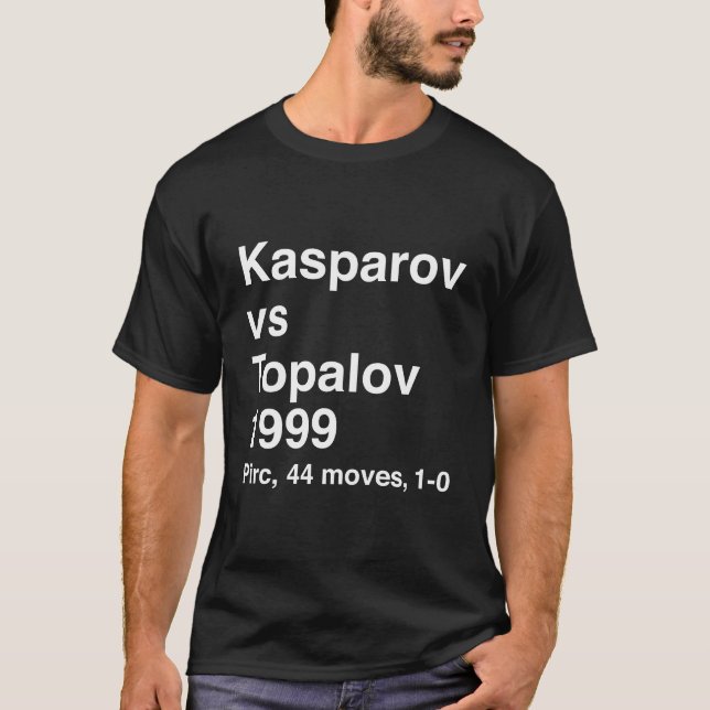 Kasparov vs Topalov 1999 T-Shirt (Vorderseite)