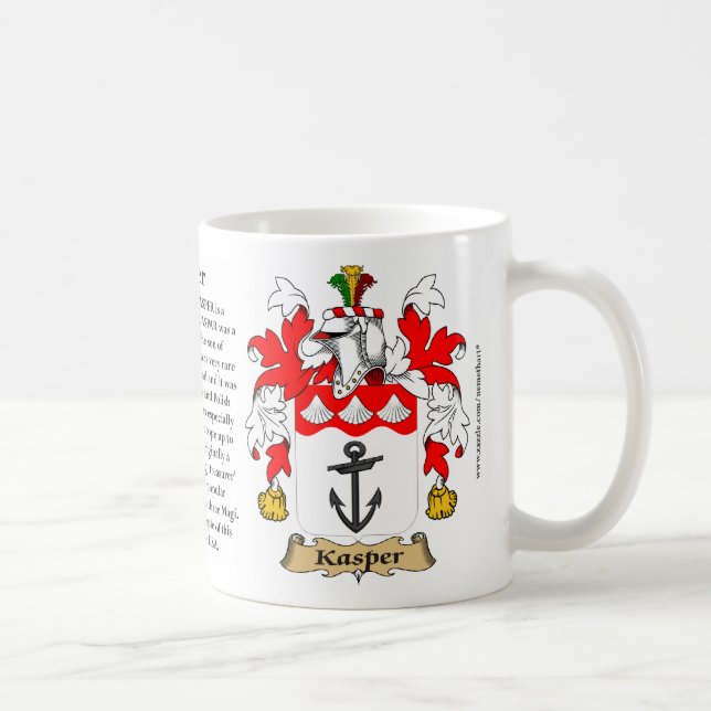Kasper, der Ursprung, die Bedeutung und das Wappen Kaffeetasse (Rechts)