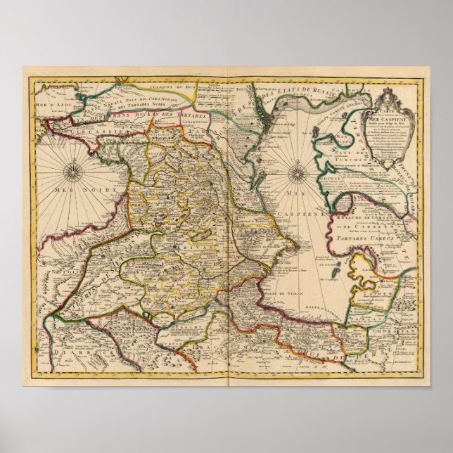 Kaspisches Meer Poster (Vorne)