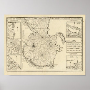 Kaspisches Meer und Asien Poster