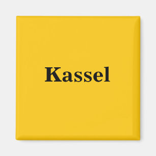 Kassel Magnet Schild Gold Gleb