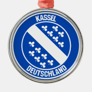 Kassel Round Emblem Ornament Aus Metall