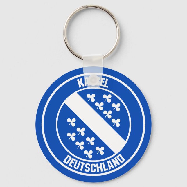 Kassel Round Emblem Schlüsselanhänger (Vorderseite)
