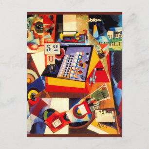 Kassenregister durch Amadeo de Souza-Cardoso, Postkarte