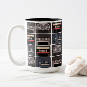Kassette Band Retro Zweifarbige Tasse