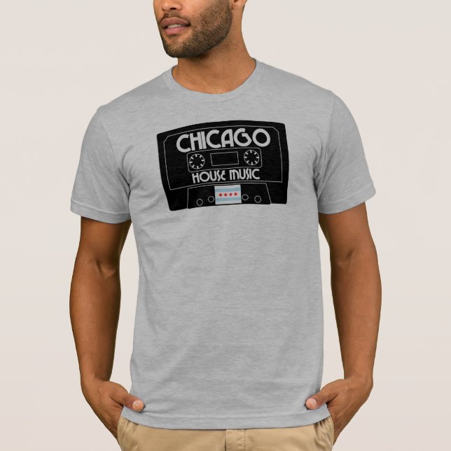 Kassette | Chicago House Music | Flagge Chicago T-Shirt (Vorderseite)