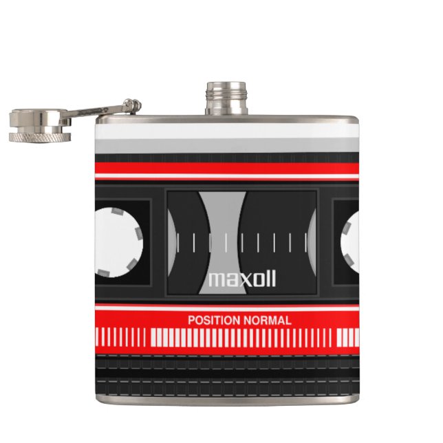 Kassette Flachmann (Geöffnet)