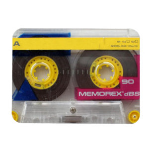 Kassette für die 80er-Jahre Magnet