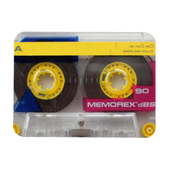 Kassette für die 80er-Jahre Magnet (Horizontal)