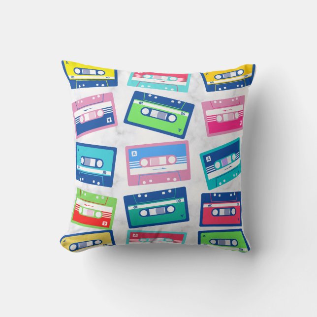 Kassette für Vintages Audio-Tape rückgängig machen Kissen (Vorderseite)