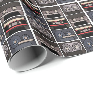 Kassette Geburtstagsfeier Geschenkpapier