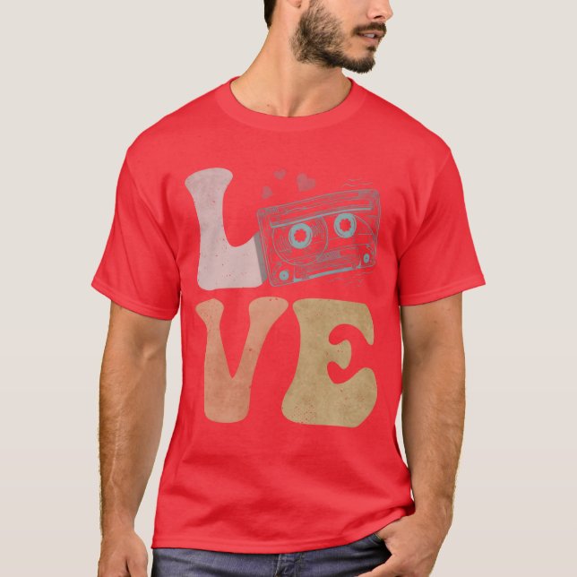 Kassette LOVE Freund T-Shirt (Vorderseite)