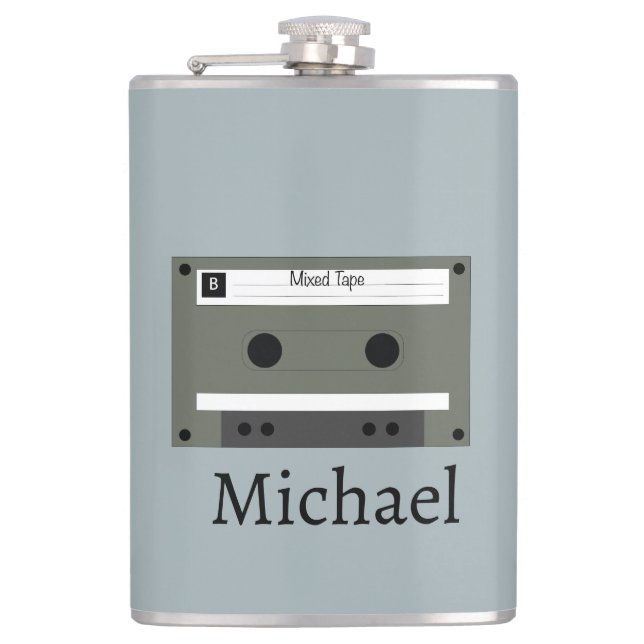 Kassette, Mixed Tape Flachmann (Vorderseite)