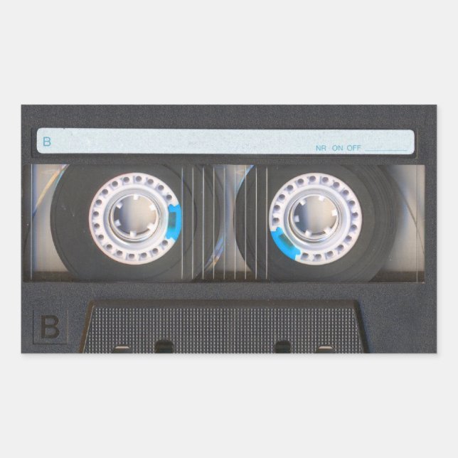 Kassette Rechteckiger Aufkleber (Vorderseite)