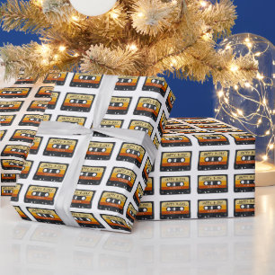 Kassette Retro Geburtstagsfeier Geschenkpapier