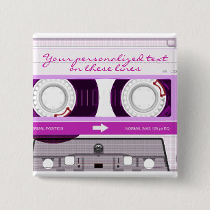 Kassette - Rosa - Button